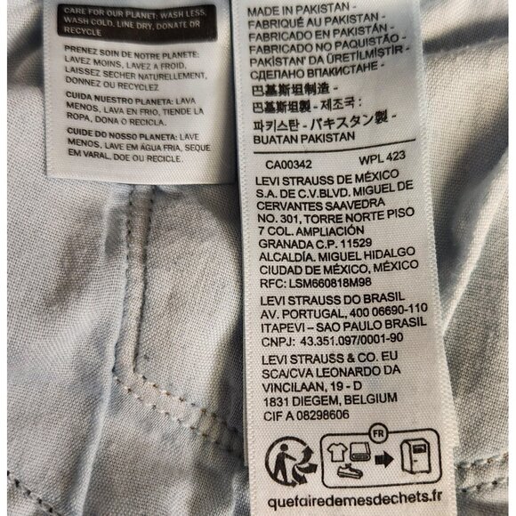 Levis 16P Petite Classic Straight Jeans Medium Wash Stretch Mid Rise Classic - Picture 5 of 7